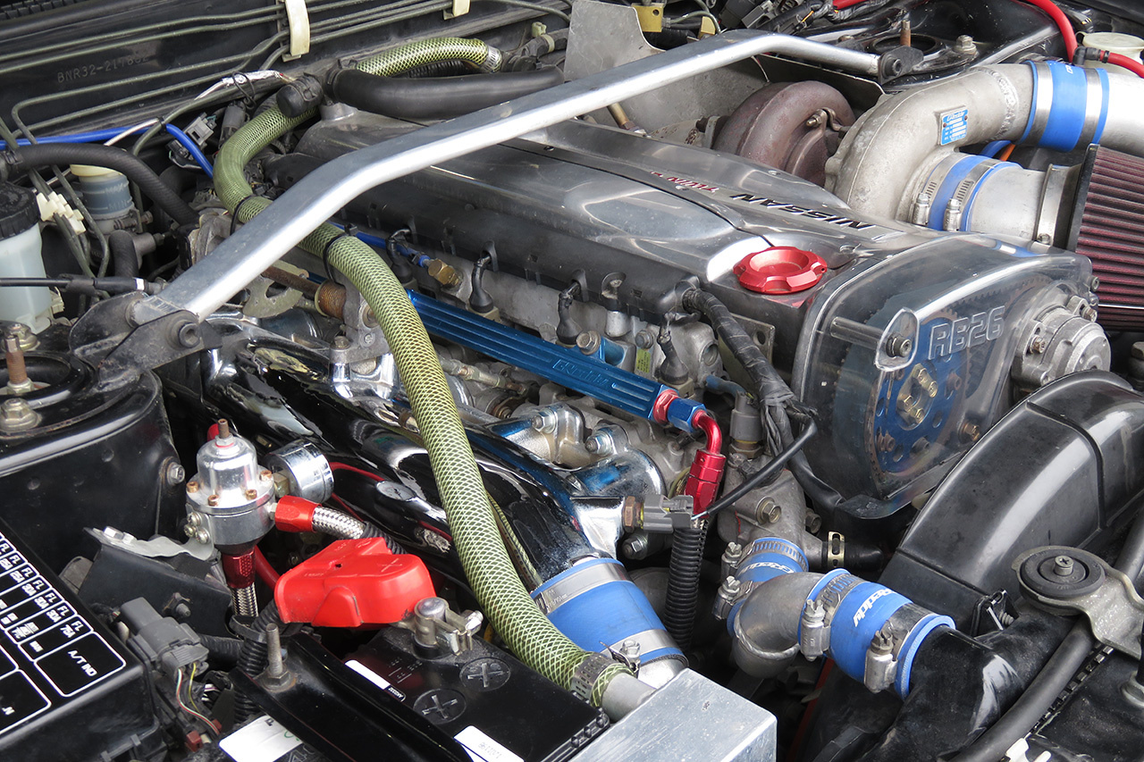 1992 Nissan SKYLINE GT-R R 32 GT-R Single Turbo Forged pistons  GReddy T78-33D Turbine Tomei Head Gasket