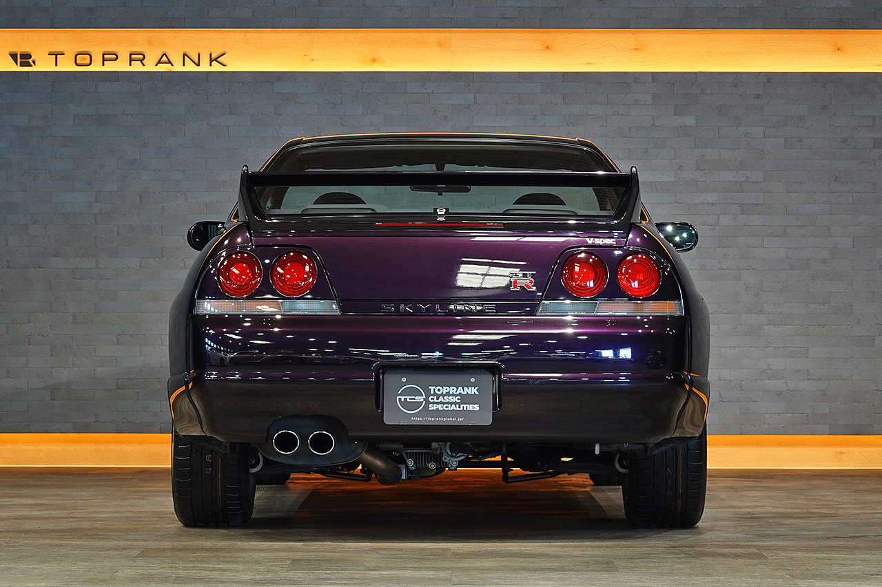 1995 Nissan SKYLINE GT-R BCNR33 R33 Skyline GT-R V-SPEC,  Factory Midnight Purple -LP2-,  Series 3 Headlights, HKS EVC