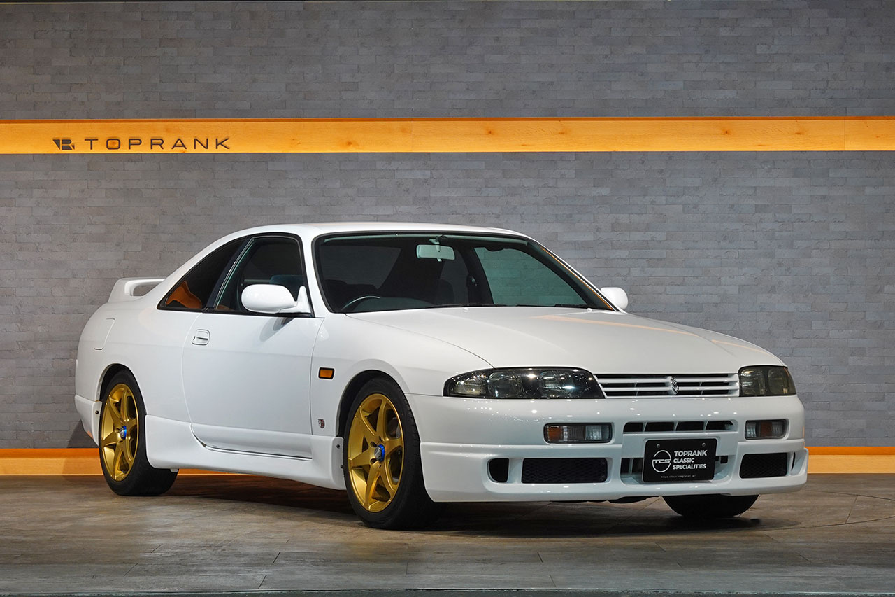 1996 Nissan SKYLINE COUPE ECR33 R33 Skyline GTS25t Type M, Aftermarket 17 Inch Wheels, KTS Height Adjustable Coilovers