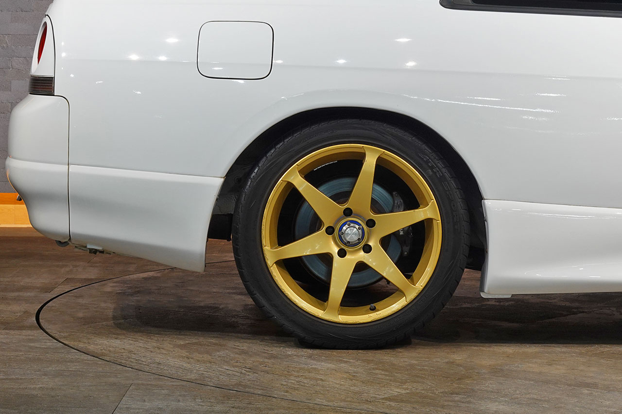 1996 Nissan SKYLINE COUPE ECR33 R33 Skyline GTS25t Type M, Aftermarket 17 Inch Wheels, KTS Height Adjustable Coilovers