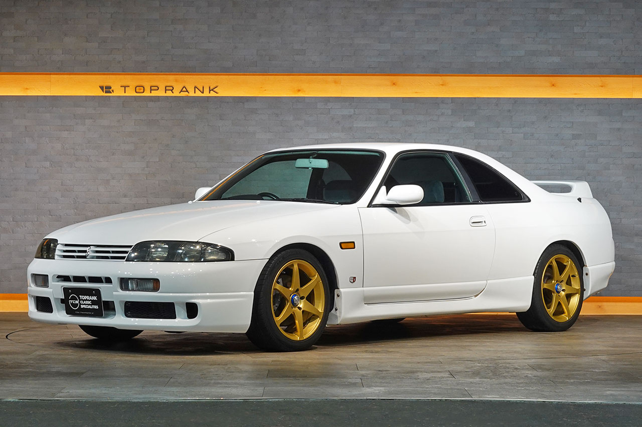 1996 Nissan SKYLINE COUPE ECR33 R33 Skyline GTS25t Type M, Aftermarket 17 Inch Wheels, KTS Height Adjustable Coilovers