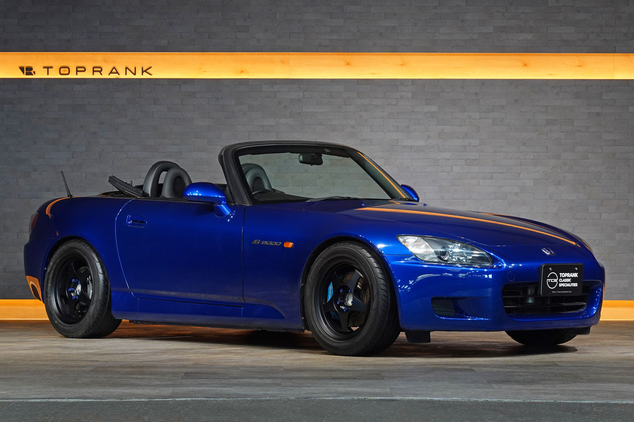 2001 Honda S2000 AP1 S2000, Spoon Monocoque Front Calipers, Spoon SHOWA Coilovers, Desmond 16 Inch Wheels