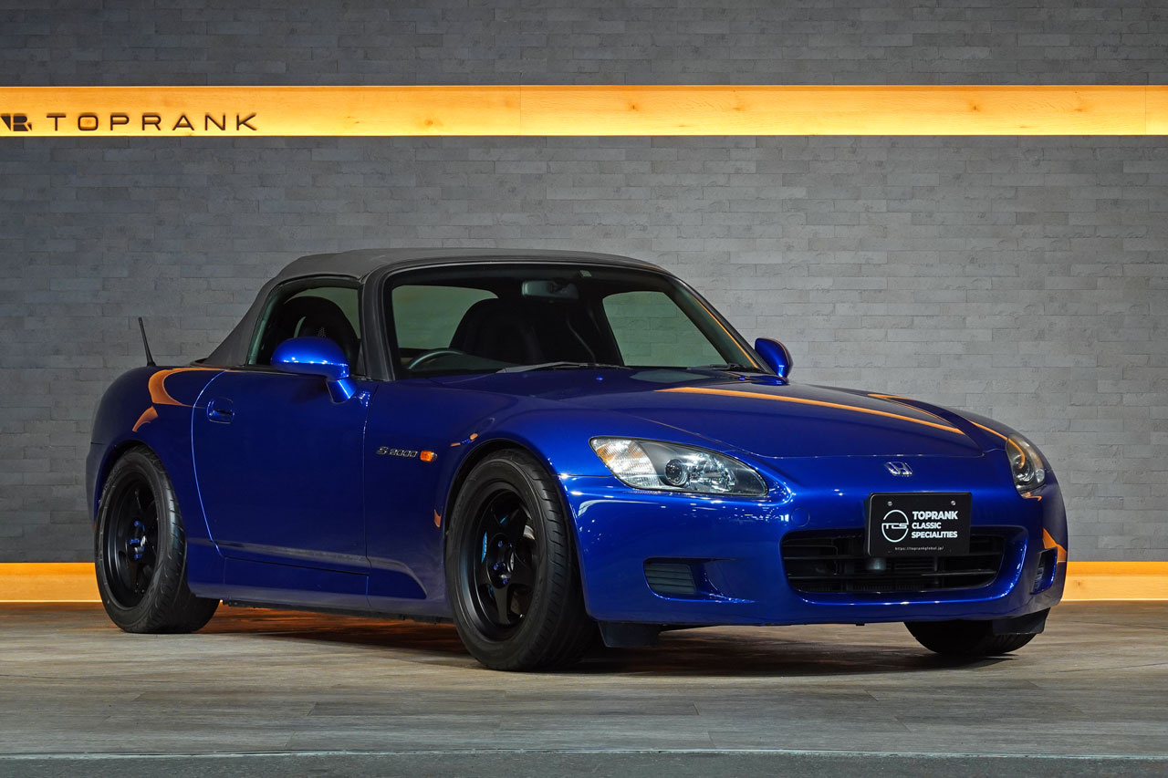 2001 Honda S2000 AP1 S2000, Spoon Monocoque Front Calipers, Spoon SHOWA Coilovers, Desmond 16 Inch Wheels
