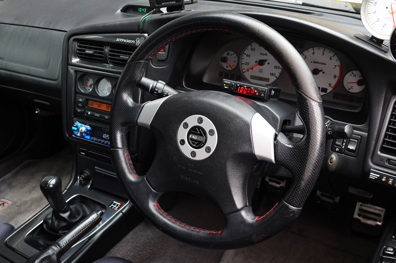 1998 Nissan STAGEA WGNC34 Stagea 25t RS Four, BLITZ Air Cleaner , BLITZ Muffler  TRUST Intercooler  TRUST Oil Cooler