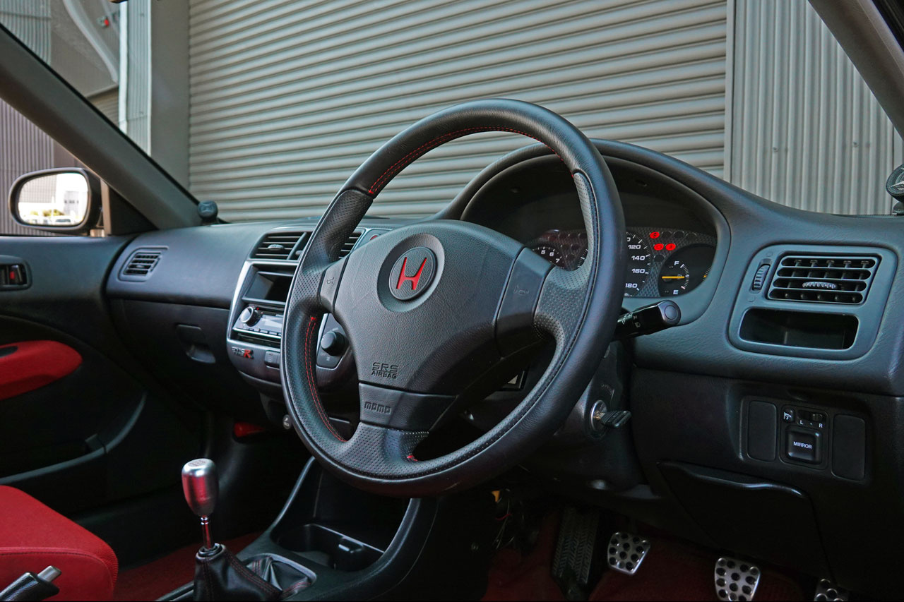 2000 Honda CIVIC TYPE R EK9 Civic Type-R, Factory Black Exterior Color-NH592P-, Enkei 15 Inch Wheels, Aftermarket Coilovers