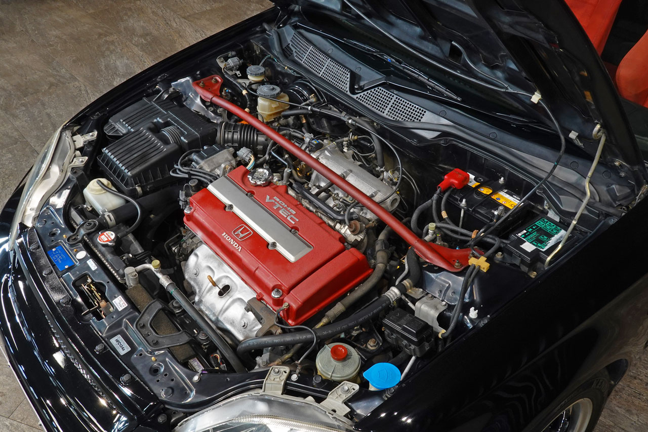 2000 Honda CIVIC TYPE R EK9 Civic Type-R, Factory Black Exterior Color-NH592P-, Enkei 15 Inch Wheels, Aftermarket Coilovers