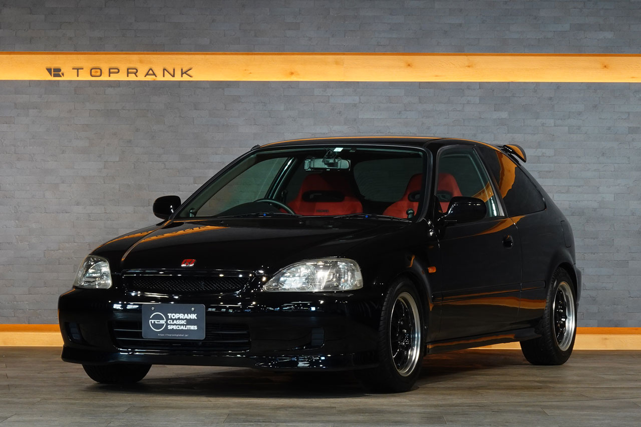 2000 Honda CIVIC TYPE R EK9 Civic Type-R, Factory Black Exterior Color-NH592P-, Enkei 15 Inch Wheels, Aftermarket Coilovers