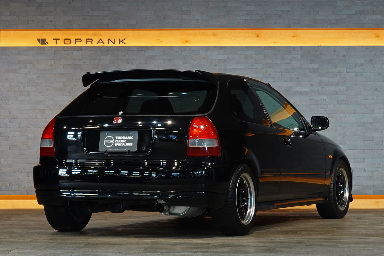 2000 Honda CIVIC TYPE R EK9 Civic Type-R, Factory Black Exterior Color-NH592P-, Enkei 15 Inch Wheels, Aftermarket Coilovers
