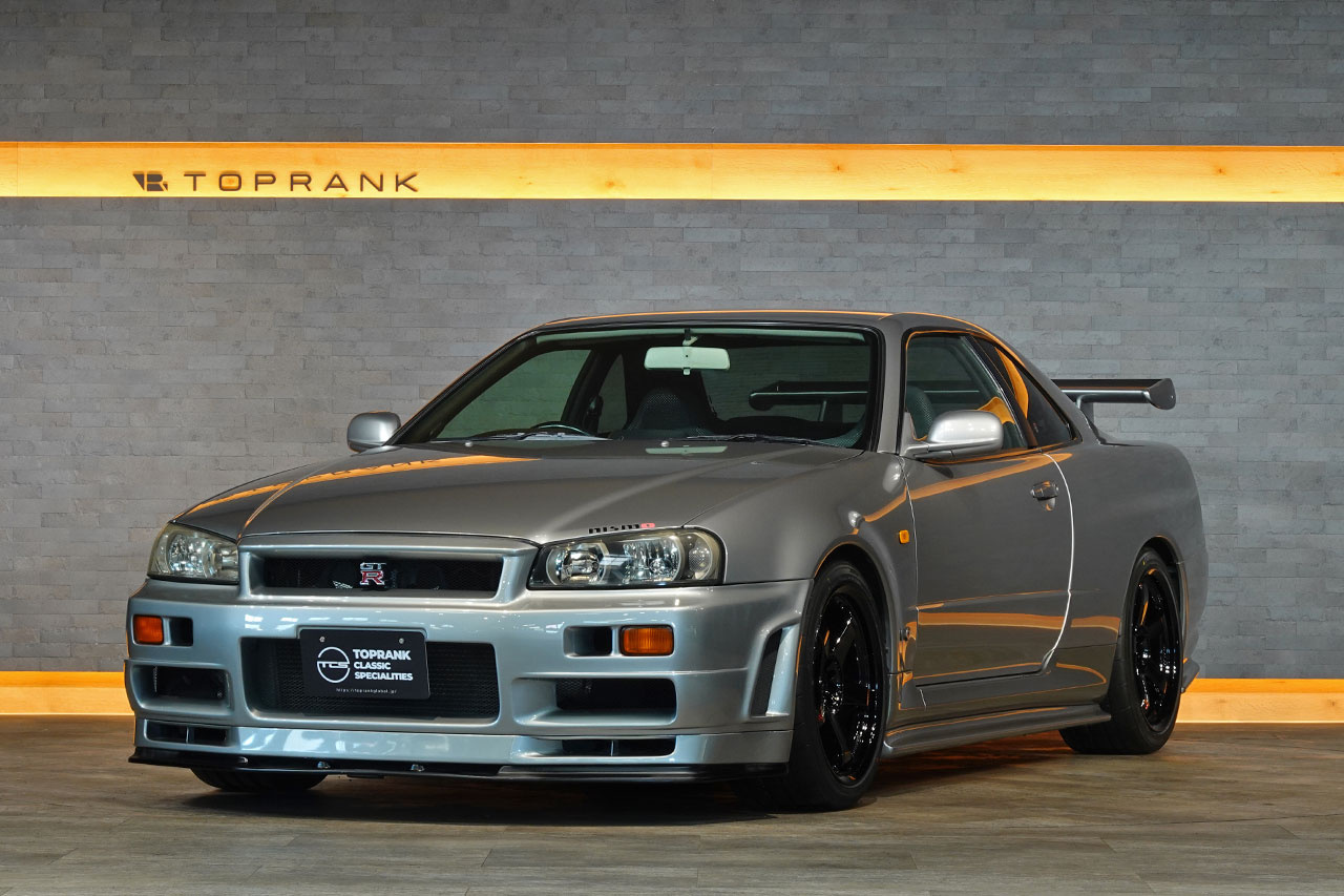1999 Nissan SKYLINE GT-R BNR34 R34 Skyline GT-R, NISMO S-Tune Front Bumper, Side Skirts, Rear Spats, NISMO LMGT4 Wheels