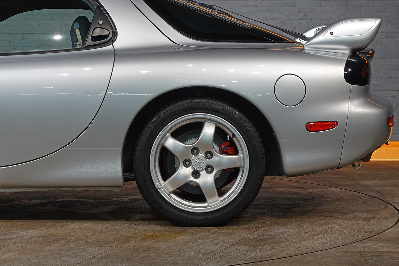 1999 Mazda RX-7 FD3S RX₋7 TYPE RS,  REAmemiya Dolphin Tail Muffler, Worksbell Quick Relase, MOMO Steering Wheel