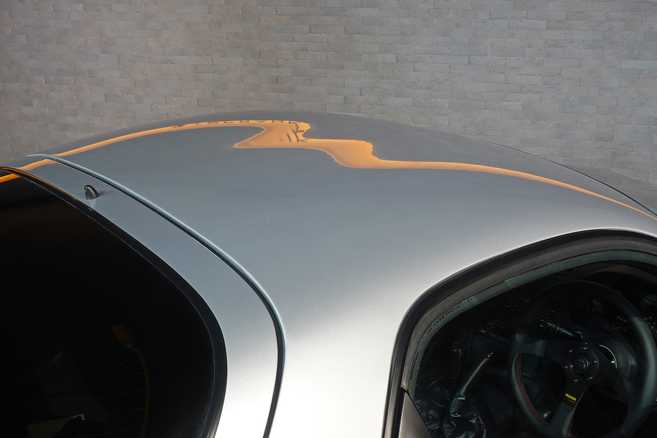 1999 Mazda RX-7 FD3S RX₋7 TYPE RS,  REAmemiya Dolphin Tail Muffler, Worksbell Quick Relase, MOMO Steering Wheel