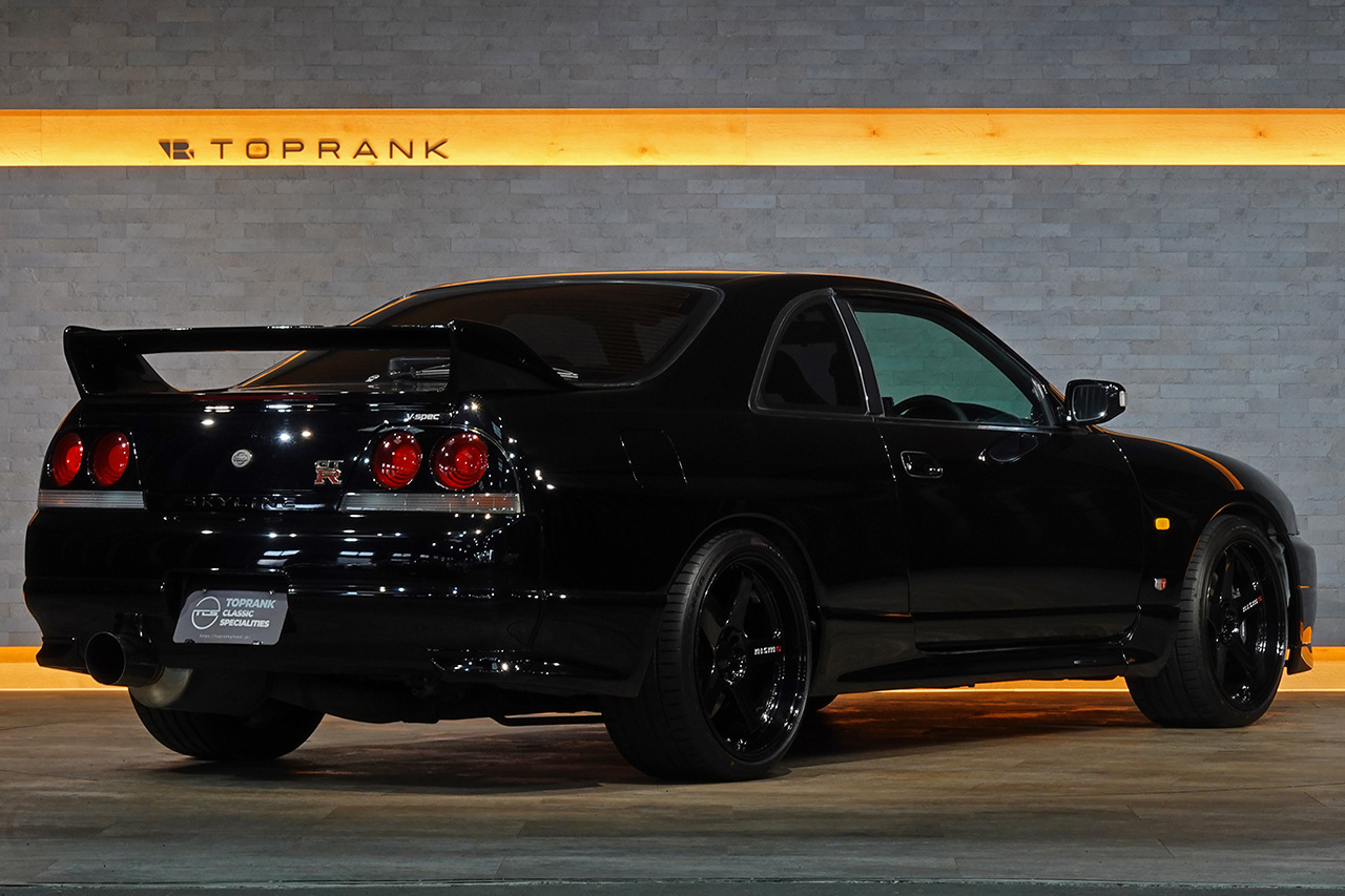 1995 Nissan SKYLINE GT-R BCNR33 R33 Skyline GT-R, HKS Muffler, NISMO LMGT4 Wheels