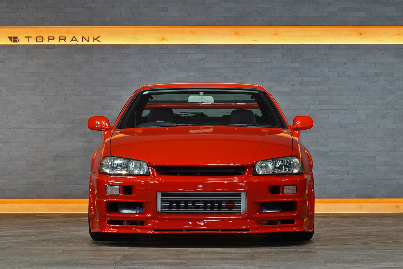 1998 Nissan SKYLINE COUPE ER34 R34 Skyline 25GT-T, Factory Active Red-AR2-, R34 Skylne GT-R Style Aero, HKS Turbo