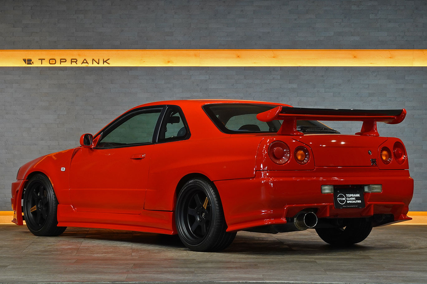 1998 Nissan SKYLINE COUPE ER34 R34 Skyline 25GT-T, Factory Active Red-AR2-, R34 Skylne GT-R Style Aero, HKS Turbo