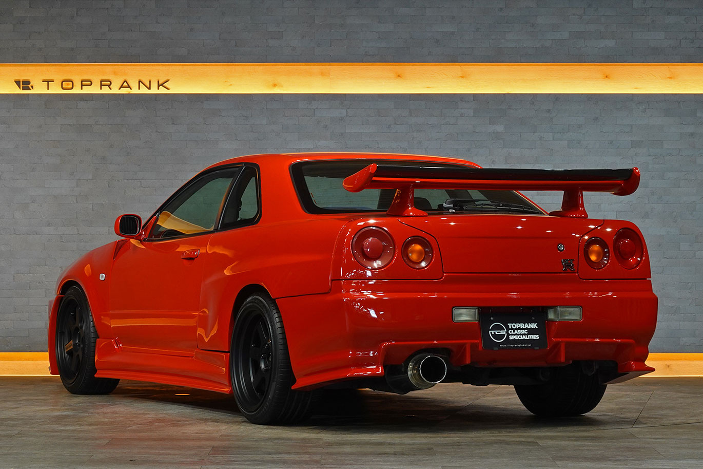 1998 Nissan SKYLINE COUPE ER34 R34 Skyline 25GT-T, Factory Active Red-AR2-, R34 Skylne GT-R Style Aero, HKS Turbo