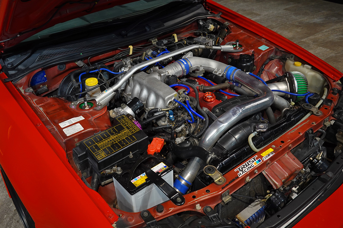 1998 Nissan SKYLINE COUPE ER34 R34 Skyline 25GT-T, Factory Active Red-AR2-, R34 Skylne GT-R Style Aero, HKS Turbo