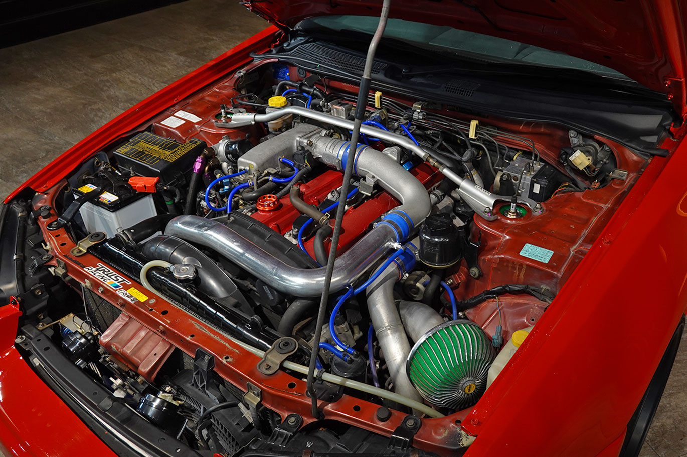 1998 Nissan SKYLINE COUPE ER34 R34 Skyline 25GT-T, Factory Active Red-AR2-, R34 Skylne GT-R Style Aero, HKS Turbo