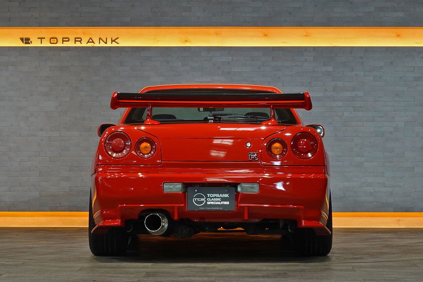 1998 Nissan SKYLINE COUPE ER34 R34 Skyline 25GT-T, Factory Active Red-AR2-, R34 Skylne GT-R Style Aero, HKS Turbo
