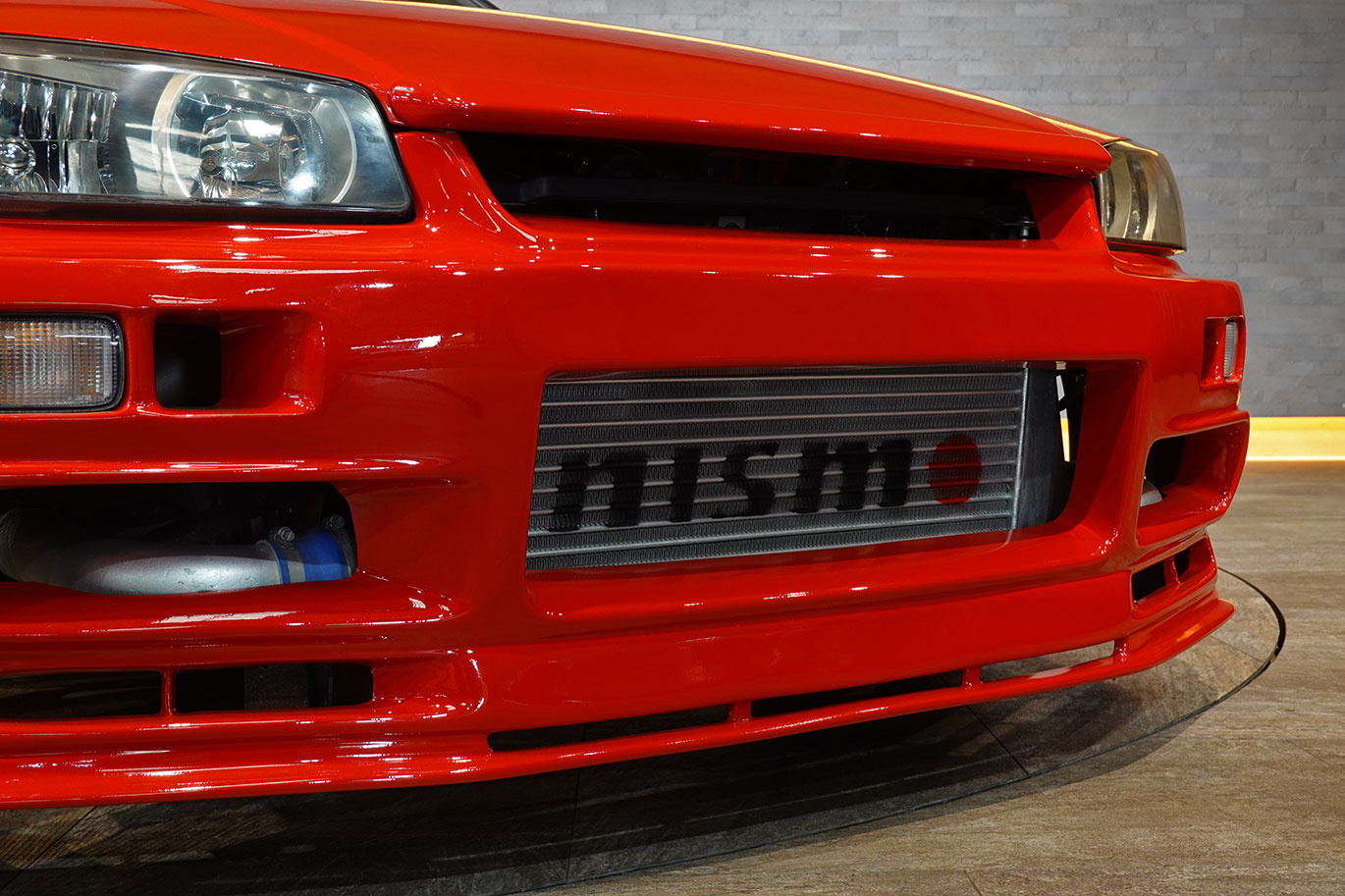1998 Nissan SKYLINE COUPE ER34 R34 Skyline 25GT-T, Factory Active Red-AR2-, R34 Skylne GT-R Style Aero, HKS Turbo