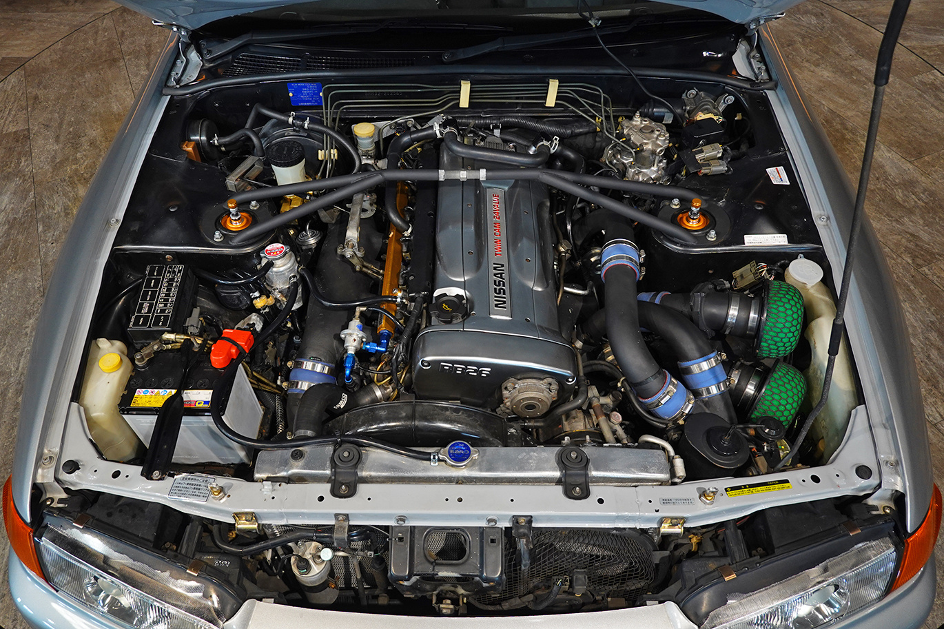 1991 Nissan SKYLINE GT-R BNR32 R32 Skyline GT-R, HKS GTIII-2530 Turbos, Ohlins DFV Height Adjustable Coilovers, TOPCAMS