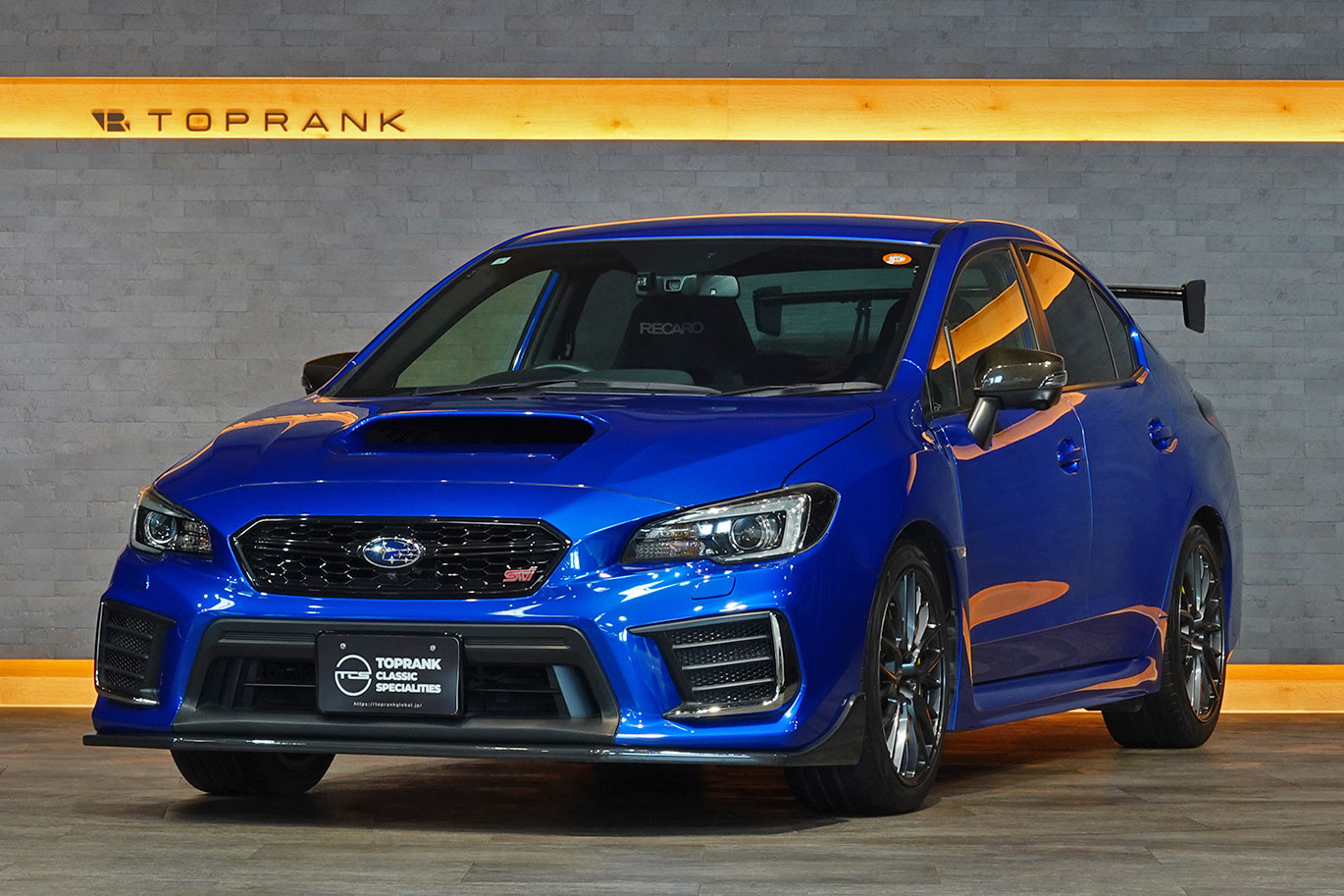 2019 Subaru WRX STI VAB WRX STi TC380, Serial Number 50/50, WR Blue Pearl, STI Dry Carbon Rear Spoiler
