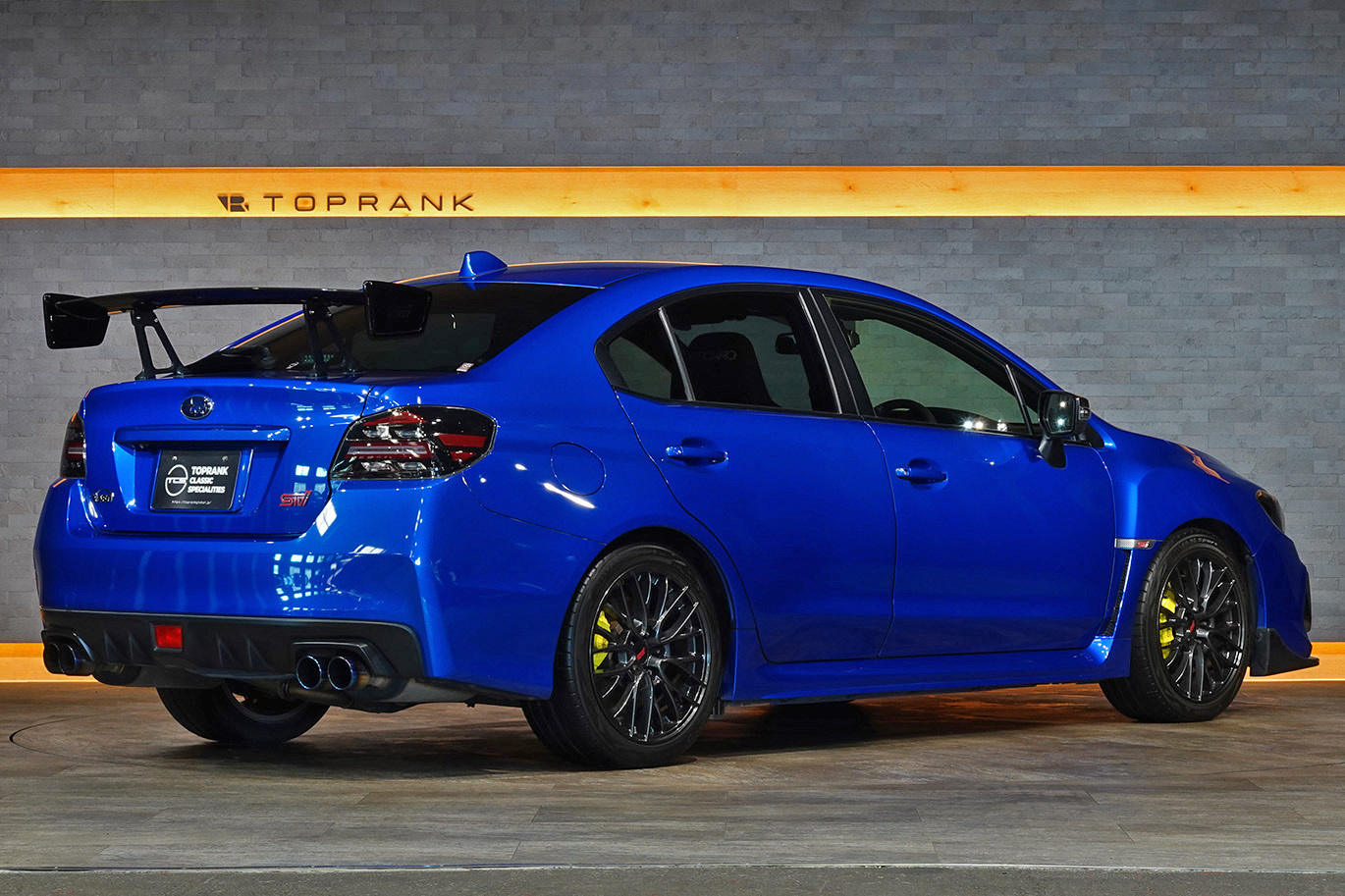 2019 Subaru WRX STI VAB WRX STi TC380, Serial Number 50/50, WR Blue Pearl, STI Dry Carbon Rear Spoiler