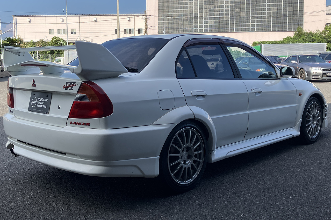 1999 Mitsubishi LANCER EVOLUTION CP9A Lancer GSR Evolution VI, Scotia White -W83-, Defi Gauges, Factory Reacaro Seats,