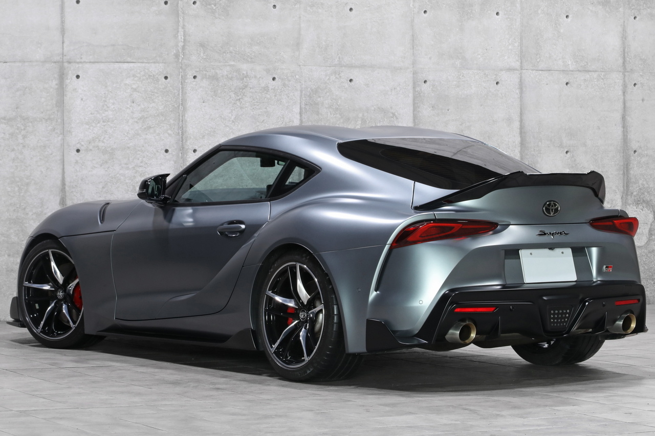 2020 Toyota SUPRA RZ Limited-edition color (Matte Storm Grey), HKS Carbon Racing Suction