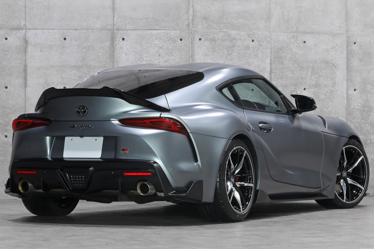 2020 Toyota SUPRA RZ Limited-edition color (Matte Storm Grey), HKS Carbon Racing Suction