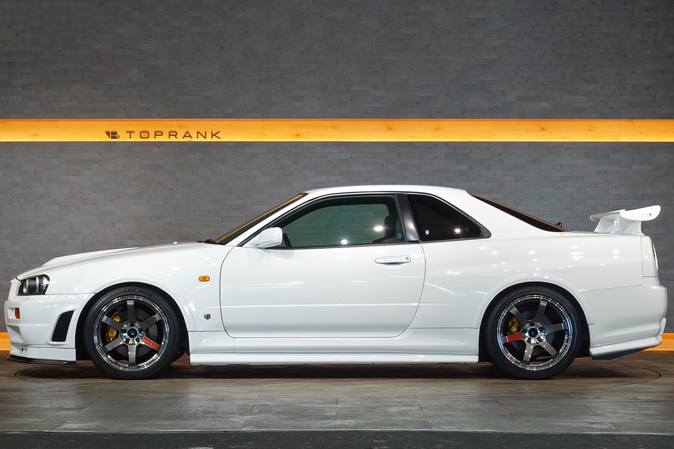 1999 Nissan SKYLINE GT-R R34 BNR34 Skyline GT-R V-SPEC, Nismo R-Tune Dry Carbon Hood, S-Tune Front Bumper, TE37SL 18In Wheels