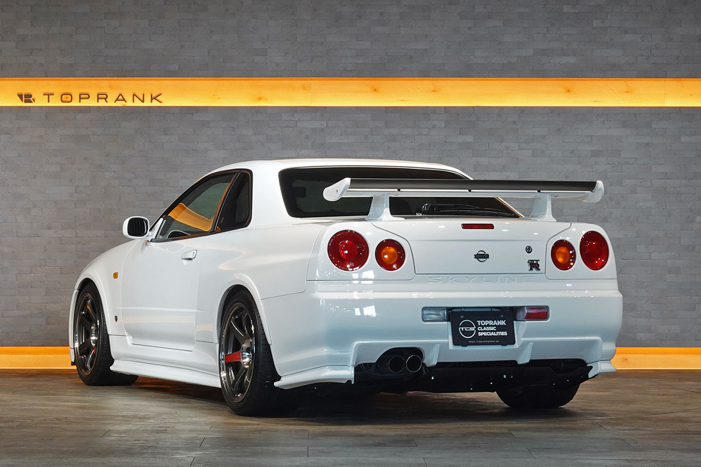 1999 Nissan SKYLINE GT-R R34 BNR34 Skyline GT-R V-SPEC, Nismo R-Tune Dry Carbon Hood, S-Tune Front Bumper, TE37SL 18In Wheels