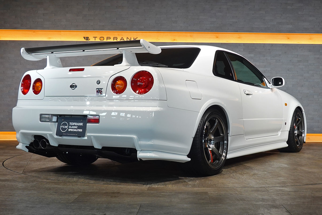 1999 Nissan SKYLINE GT-R R34 BNR34 Skyline GT-R V-SPEC, Nismo R-Tune Dry Carbon Hood, S-Tune Front Bumper, TE37SL 18In Wheels