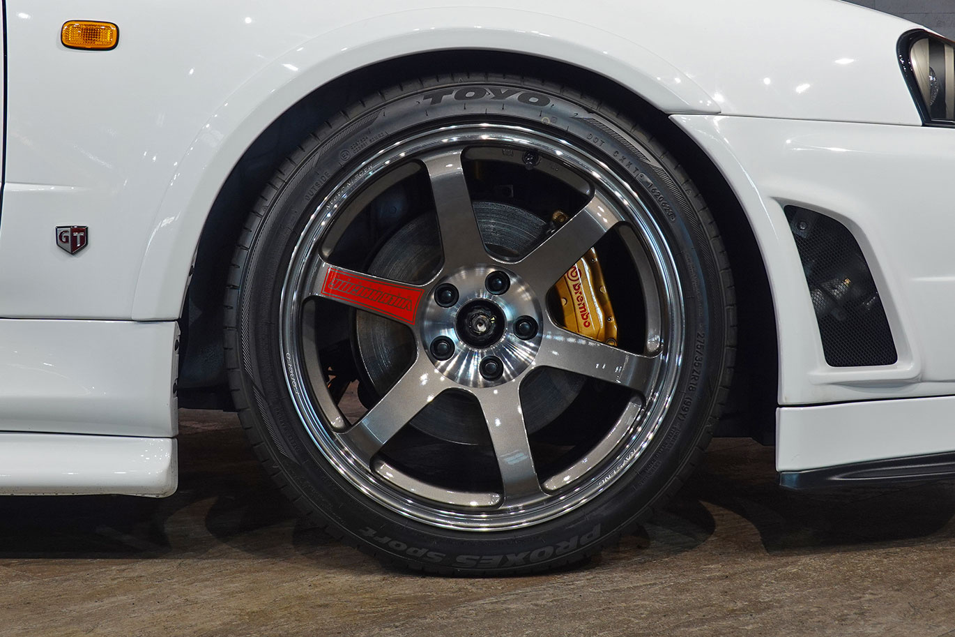 1999 Nissan SKYLINE GT-R R34 BNR34 Skyline GT-R V-SPEC, Nismo R-Tune Dry Carbon Hood, S-Tune Front Bumper, TE37SL 18In Wheels