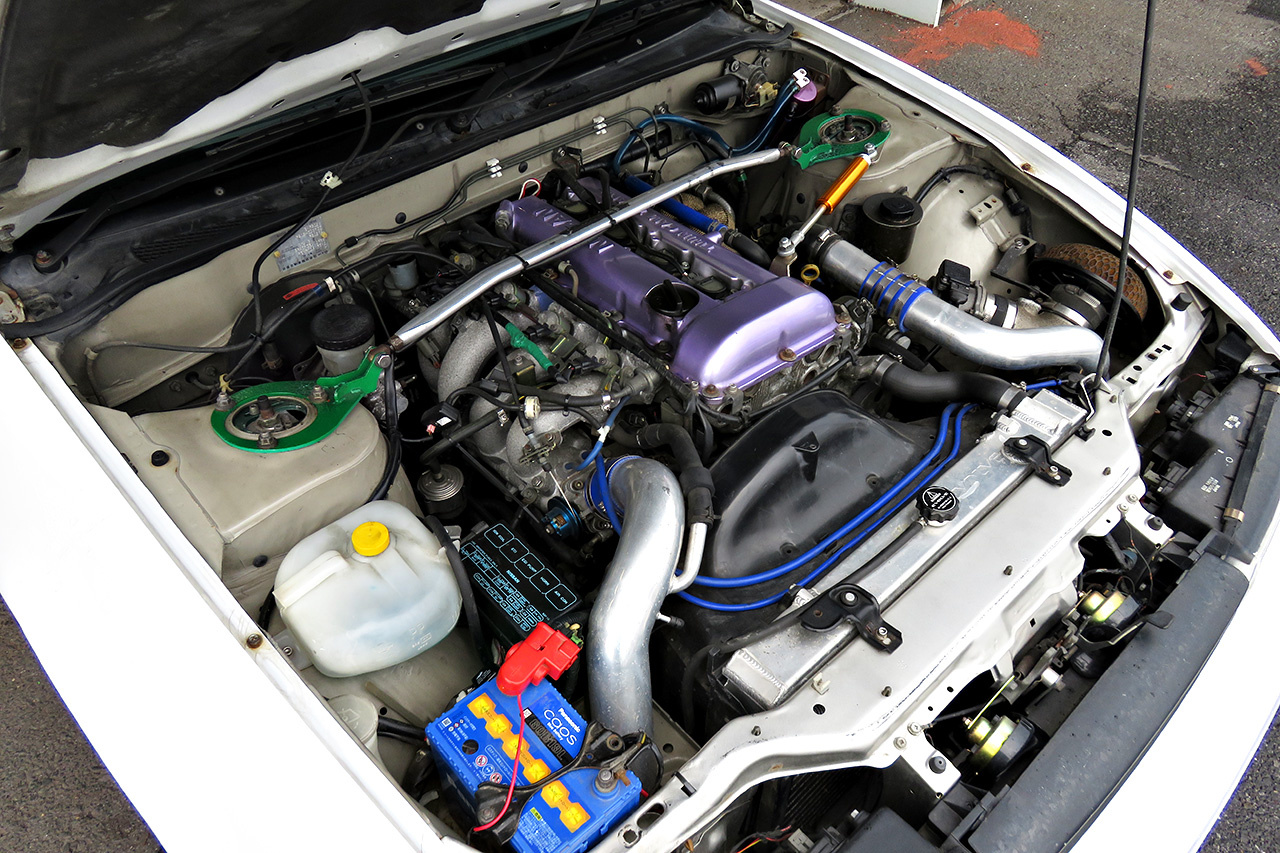 1992 Nissan SILVIA S13 Turbo, Work Emotion wheels,  HPI Intercooler, Aftermarket manifold, Aluminium radiator,  Tein 