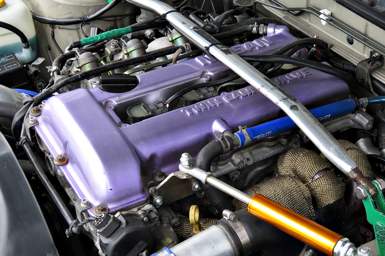 1992 Nissan SILVIA S13 Turbo, Work Emotion wheels,  HPI Intercooler, Aftermarket manifold, Aluminium radiator,  Tein 