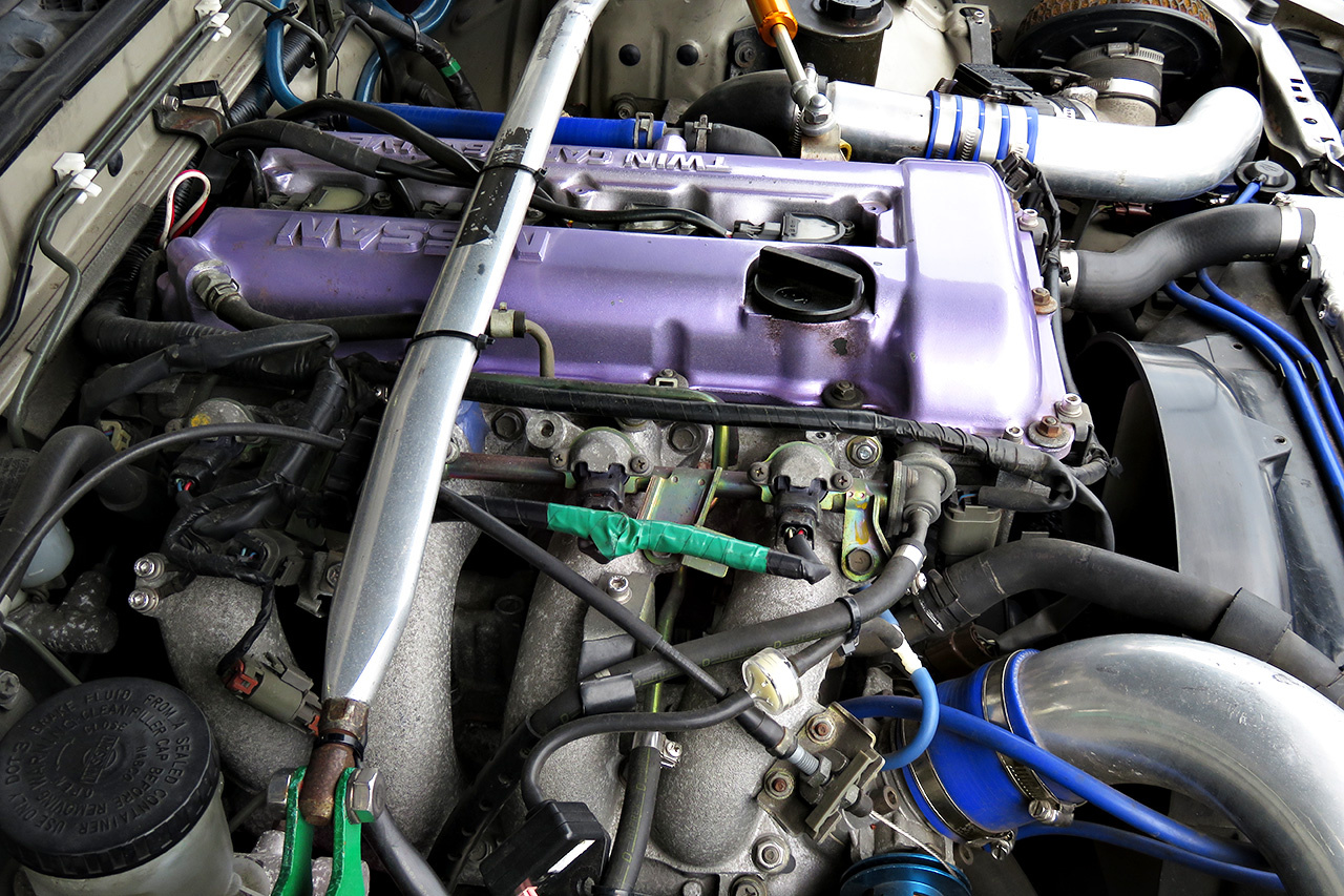 1992 Nissan SILVIA S13 Turbo, Work Emotion wheels,  HPI Intercooler, Aftermarket manifold, Aluminium radiator,  Tein 