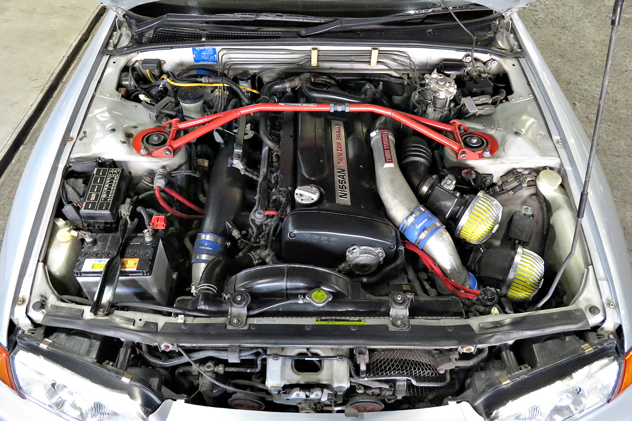 1989 Nissan SKYLINE GT-R R32 GT-R Nismo Muffler, Nismo Tension Rods, Nismo Style Trunk Lip Spoiler,  Work Emotion Wheels 