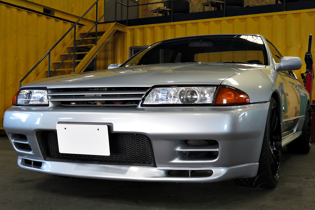 1989 Nissan SKYLINE GT-R R32 GT-R Nismo Muffler, Nismo Tension Rods, Nismo Style Trunk Lip Spoiler,  Work Emotion Wheels 