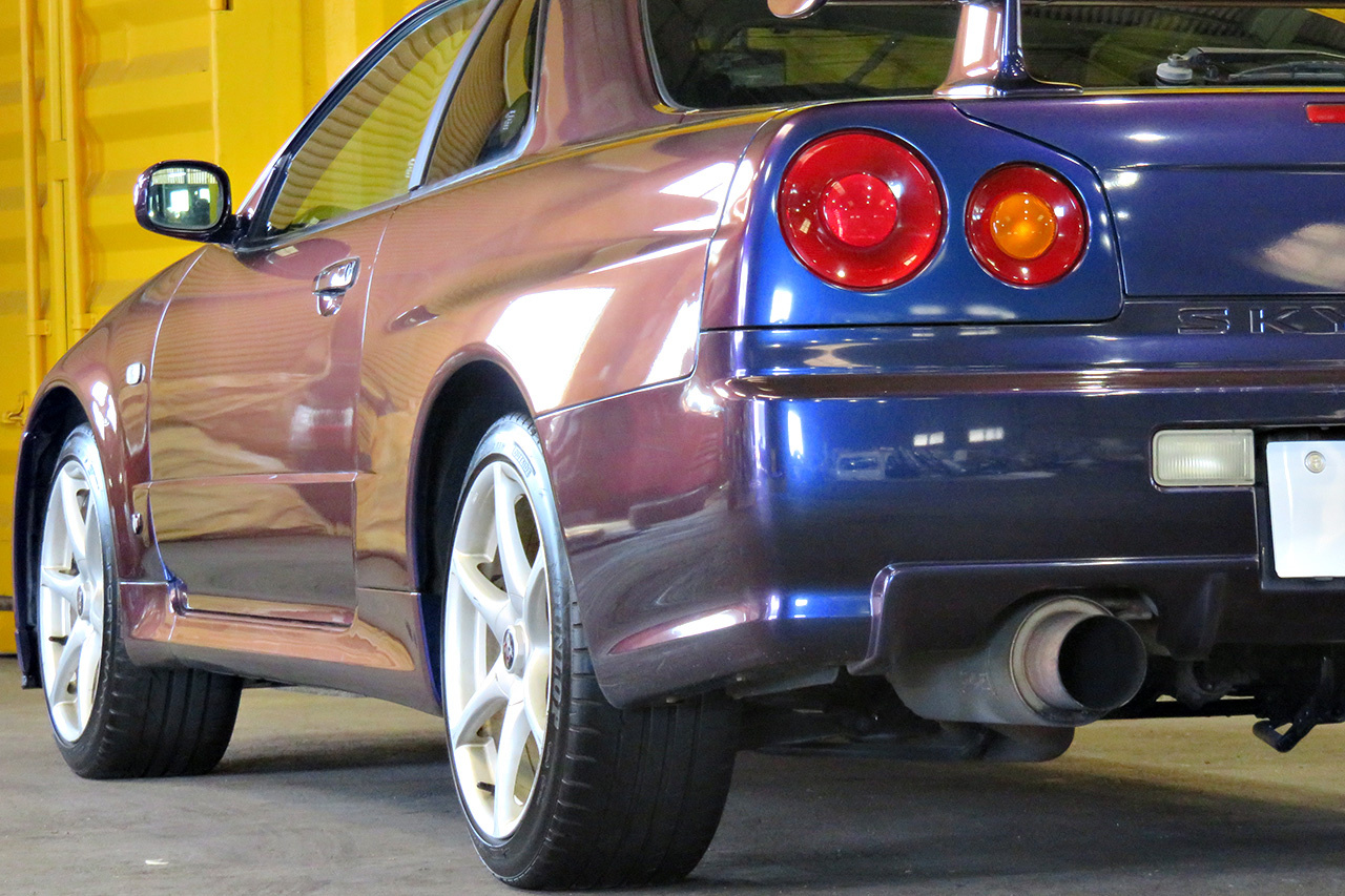 2000 Nissan SKYLINE GT-R R34 GT-R Midnight Purple III, NISMO Front Bumper, NISMO Muffler