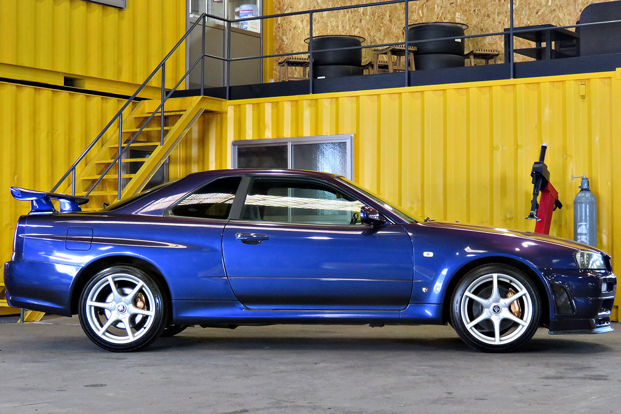 2000 Nissan SKYLINE GT-R R34 GT-R Midnight Purple III, NISMO Front Bumper, NISMO Muffler