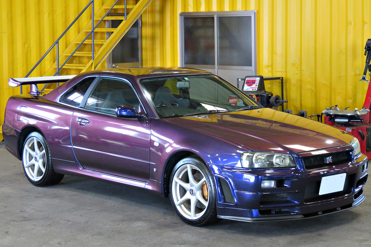 2000 Nissan SKYLINE GT-R R34 GT-R Midnight Purple III, NISMO Front Bumper, NISMO Muffler