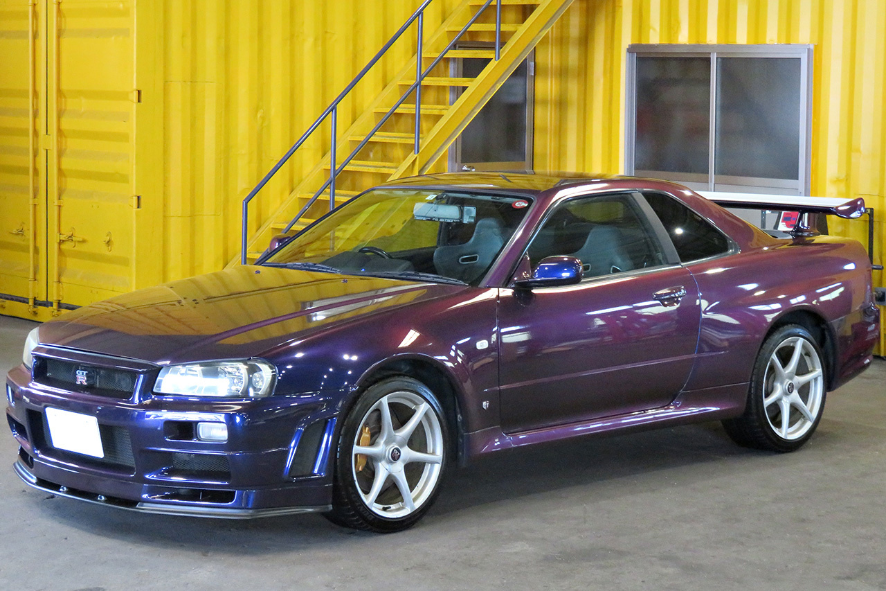 2000 Nissan SKYLINE GT-R R34 GT-R Midnight Purple III, NISMO Front Bumper, NISMO Muffler
