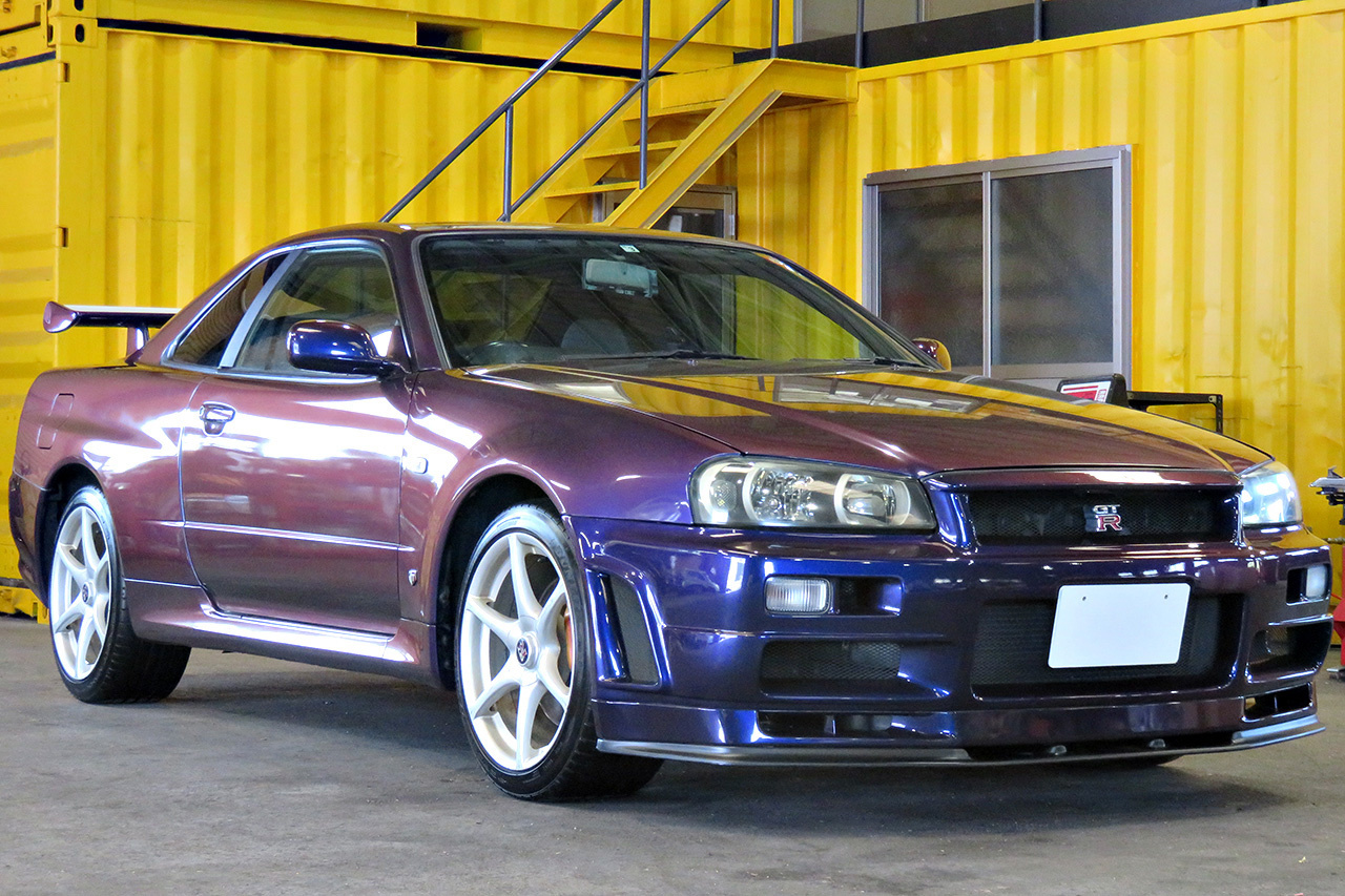 2000 Nissan SKYLINE GT-R R34 GT-R Midnight Purple III, NISMO Front Bumper, NISMO Muffler