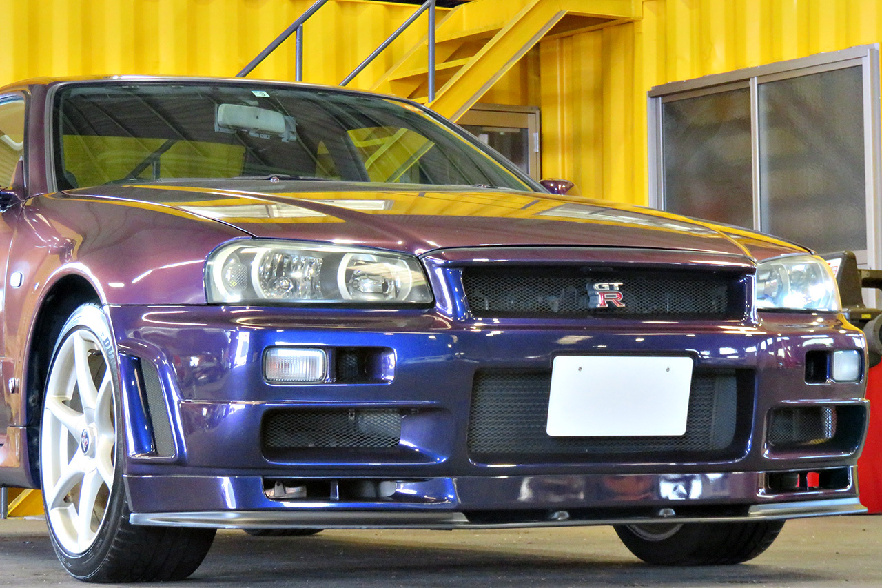 2000 Nissan SKYLINE GT-R R34 GT-R Midnight Purple III, NISMO Front Bumper, NISMO Muffler