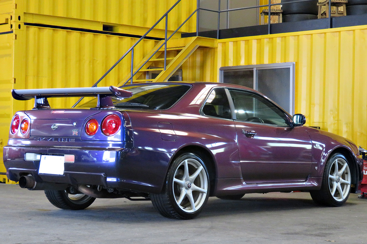 2000 Nissan SKYLINE GT-R R34 GT-R Midnight Purple III, NISMO Front Bumper, NISMO Muffler