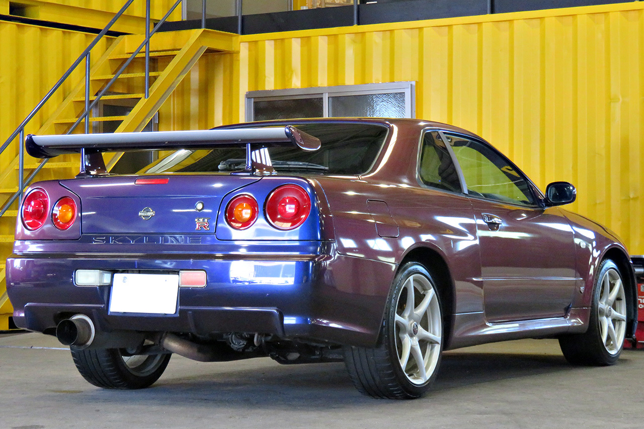 2000 Nissan SKYLINE GT-R R34 GT-R Midnight Purple III, NISMO Front Bumper, NISMO Muffler
