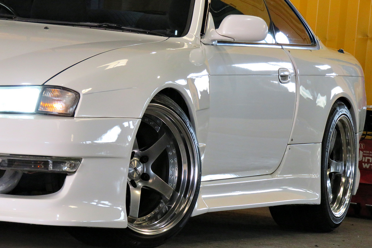 1996 Nissan SILVIA S14 K's Kouki, SSR Professor SP4 18 inch Wheels, HPI Intercooler, Vertex Wide Body Kit