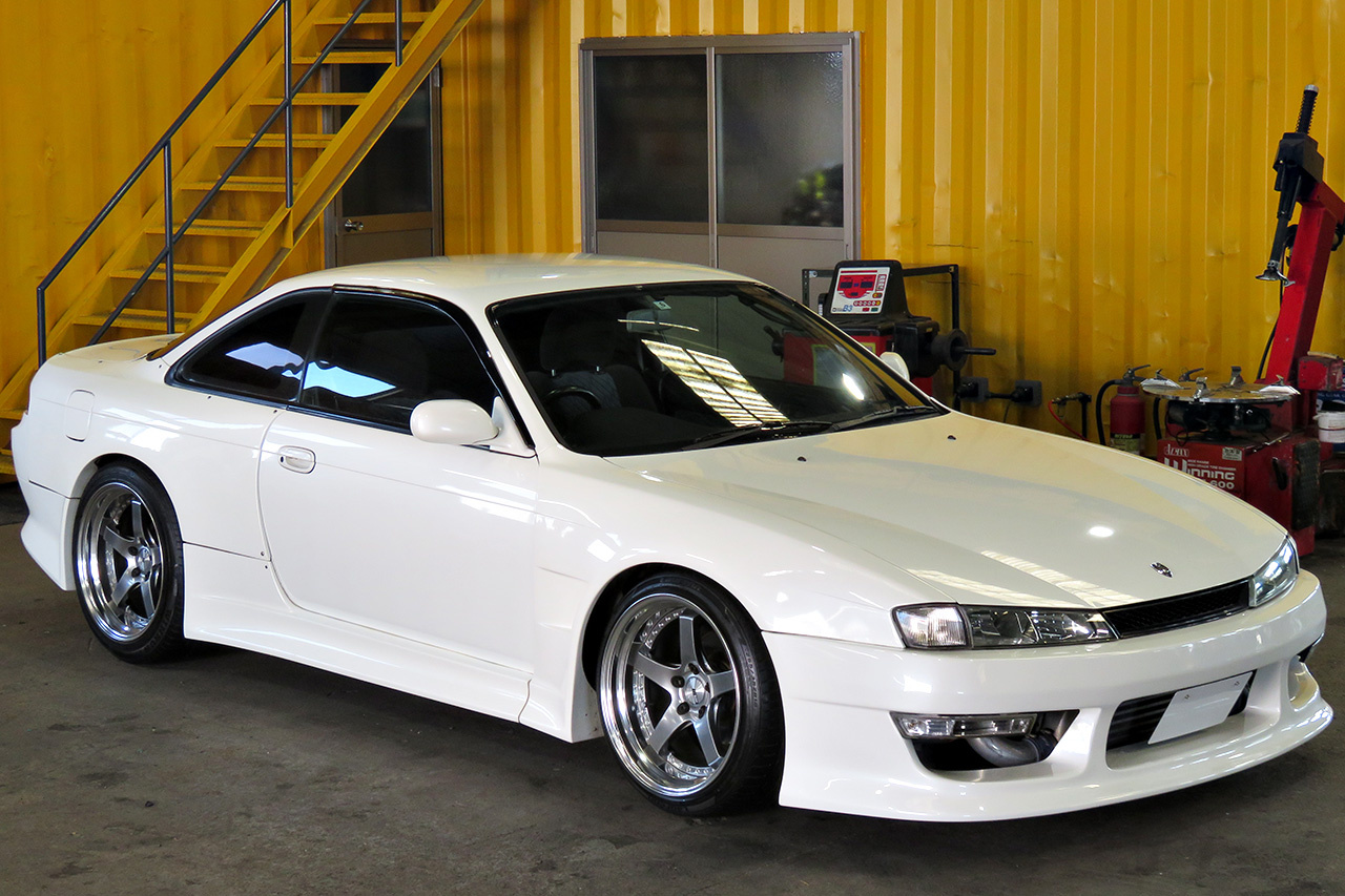 1996 Nissan SILVIA S14 K's Kouki, SSR Professor SP4 18 inch Wheels, HPI Intercooler, Vertex Wide Body Kit