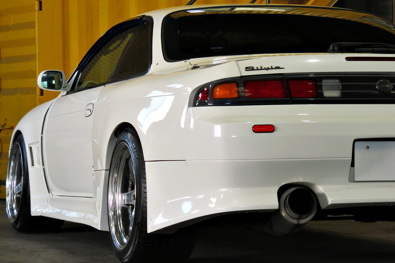 1996 Nissan SILVIA S14 K's Kouki, SSR Professor SP4 18 inch Wheels, HPI Intercooler, Vertex Wide Body Kit