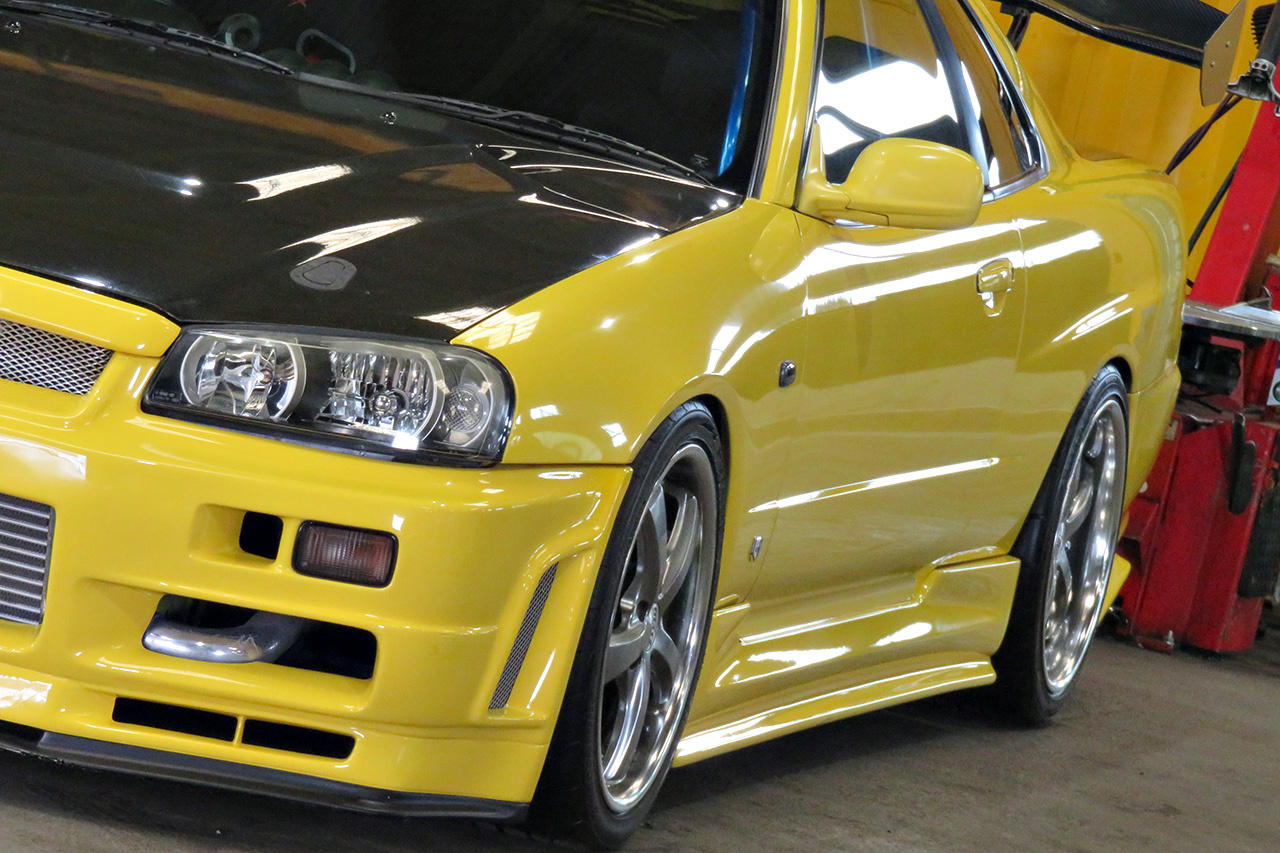 1999 Nissan SKYLINE COUPE 25GT TURBO, HKS Muffler, Apexi Power FC, HPI Radiator, HPI Intercooler, Aftermarket Full Body Kit